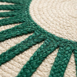 Round Jute Rug – Handwoven Natural Fiber Accent Rug