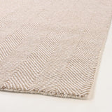 Modern Herringbone Chevron Collection Handmade Wool Rug