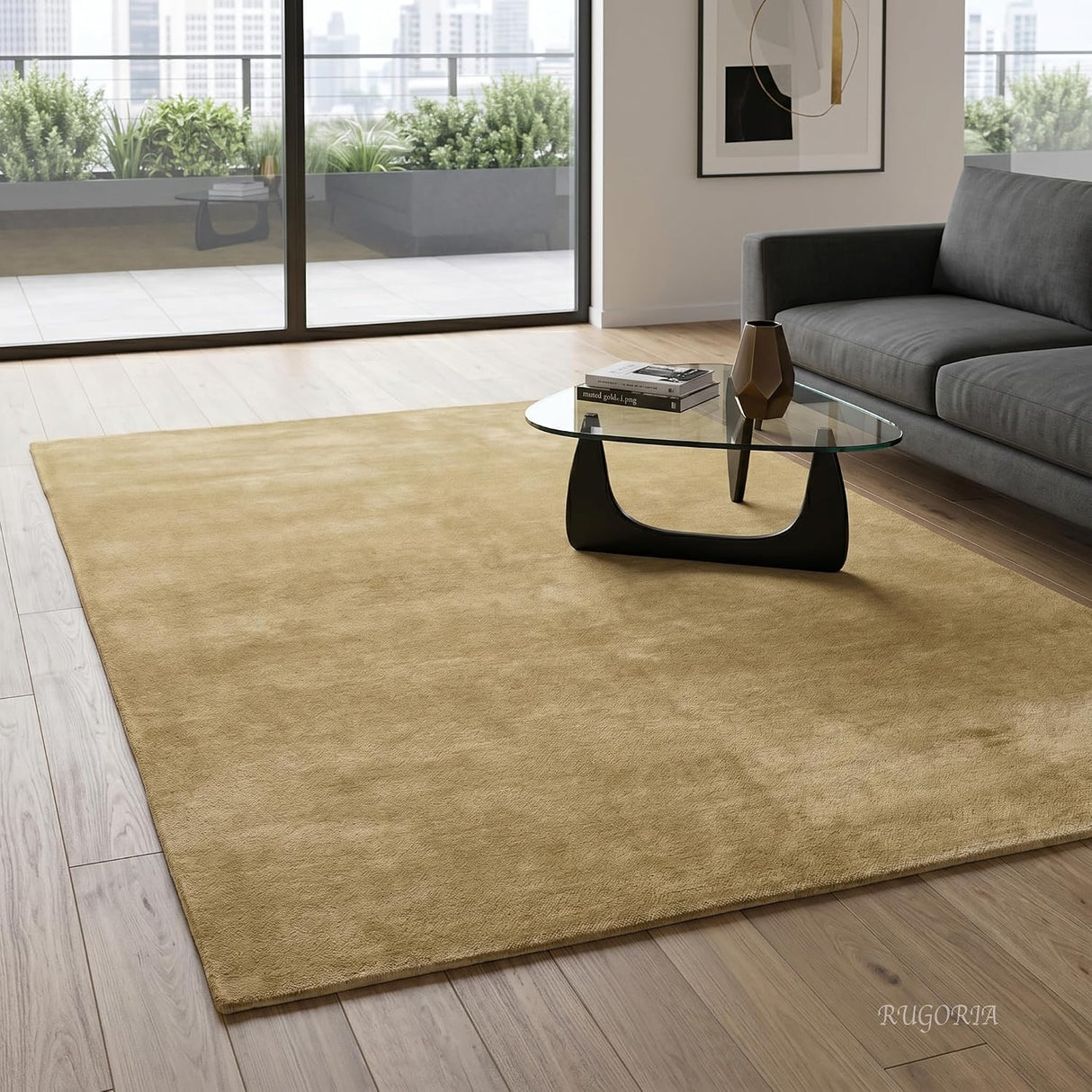 Hand-Tufted Wool Rug – 100% Natural Wool, Thick, Soft & Durable