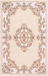 Handmade Traditional Wool Rug | Floral Medallion Border Design