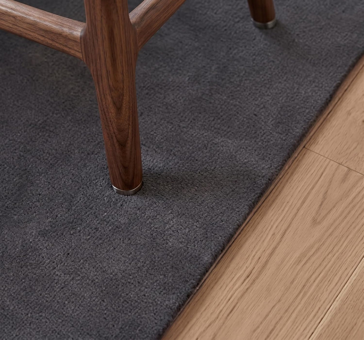 Solid Hand Tufted Wool Area Rug, Soft Plush Carpet