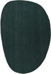 Modern Oval Shape Wool Rug - Irregular Shaped