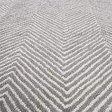 Modern Herringbone Chevron Collection Handmade Wool Rug