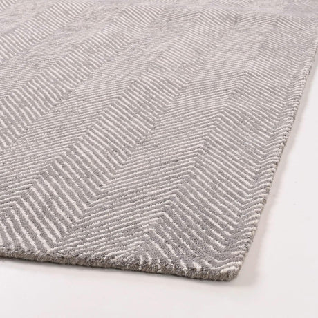Modern Herringbone Chevron Collection Handmade Wool Area Rug
