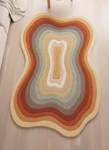 Modern Irregular Shaped Handmade  Premium Wool Area Rug