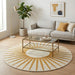 Round Jute Rug – Handwoven Natural Fiber Accent Rug