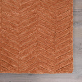Modern Herringbone Chevron Collection Area Rug - Handmade Wool Carpet