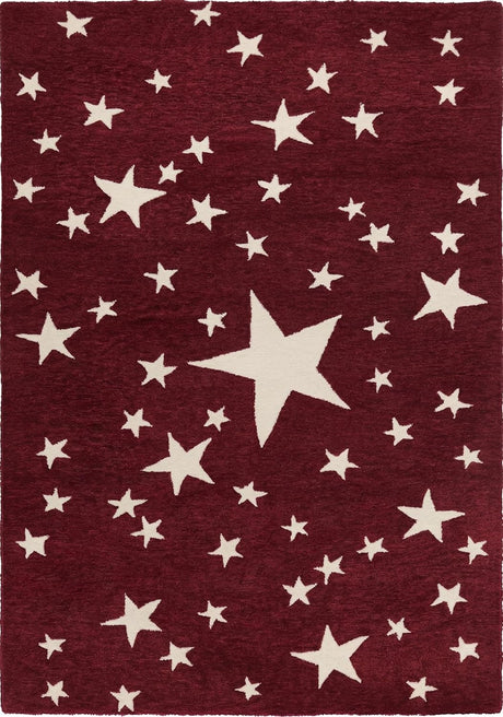 Hand-Tufted Star Wool Rug for Kids | Soft, Thick & Durable Starry Night Design