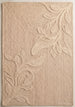 Handwoven Jute Rug with Textured Floral Border Design, Natural Fiber Rug