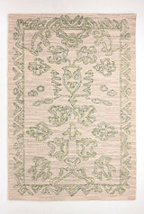 Abstract & Herringbone Collection Handmade Wool Area Rug - Durable for High Traffic Rug