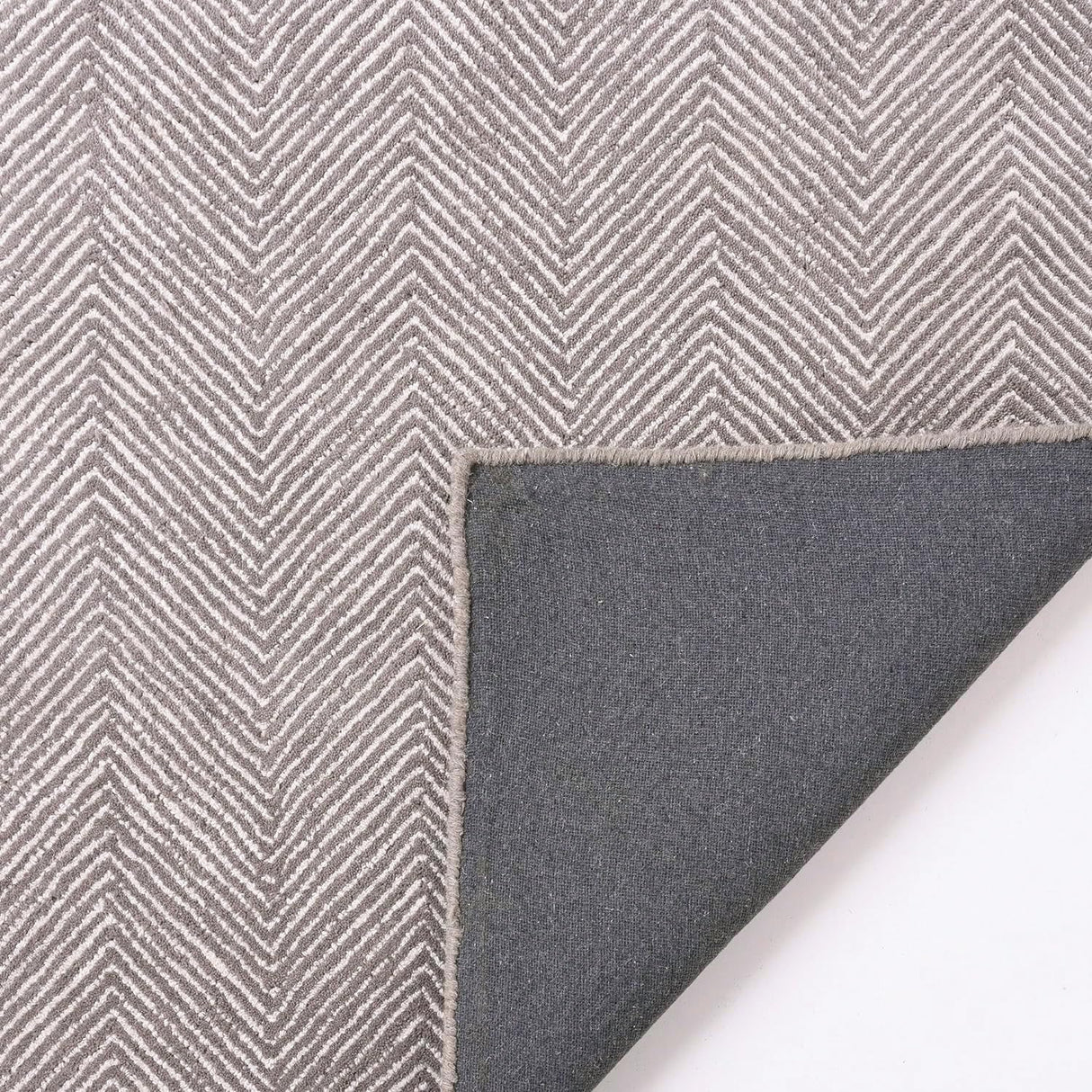 Modern Herringbone Chevron Collection Handmade Wool Area Rug