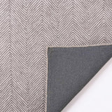 Modern Herringbone Chevron Collection Handmade Wool Area Rug