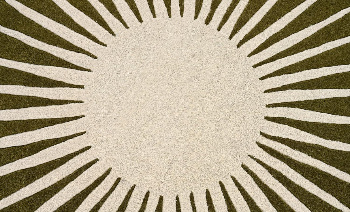 Modern Round Area Rug – Hand-Tufted with 100% New Zealand Wool