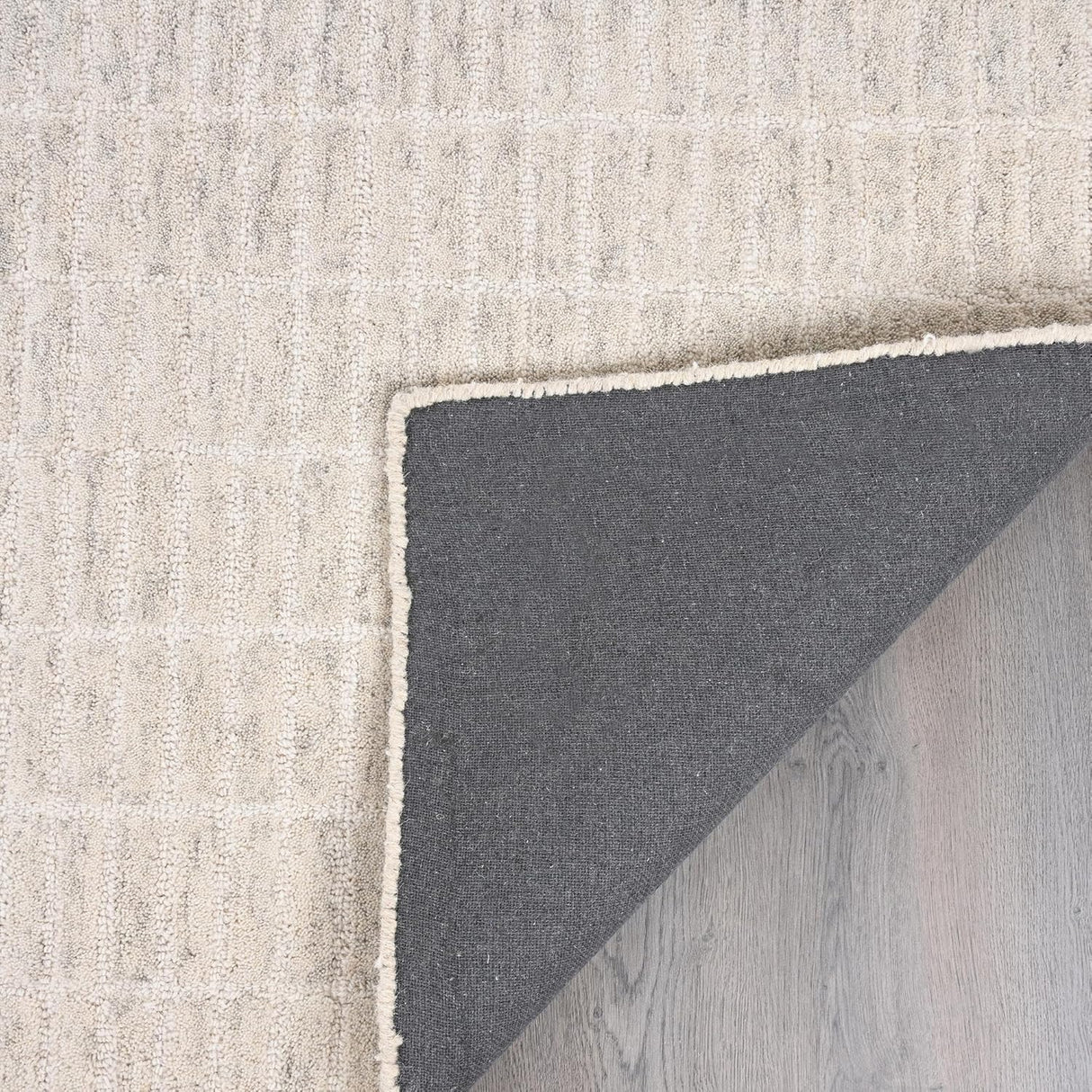 Hand-Tufted 100% Wool Rug – Unique Modern Geometric Grid Pattern