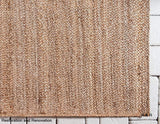 Natural Jute Area Rug – Handwoven with Non-Slip Backing