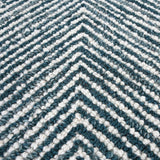 Modern Herringbone Chevron Collection Handmade Wool Rug