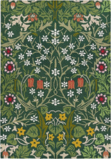 Handmade Floral Area Rug | Vibrant Flower Design