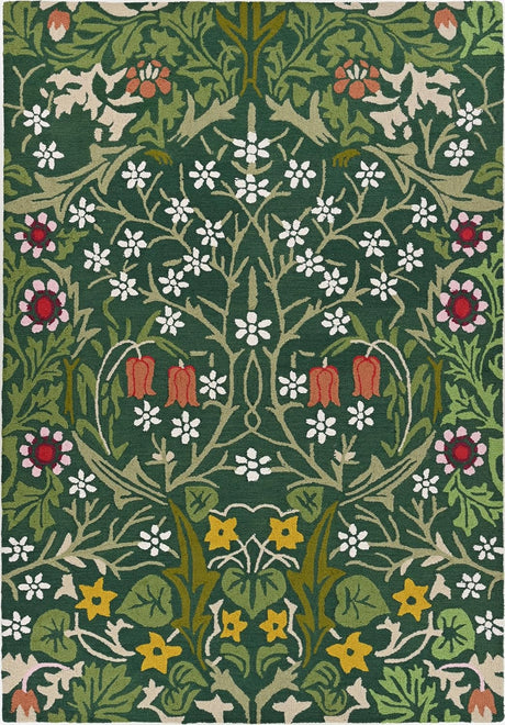 Handmade Floral Area Rug | Vibrant Flower Design