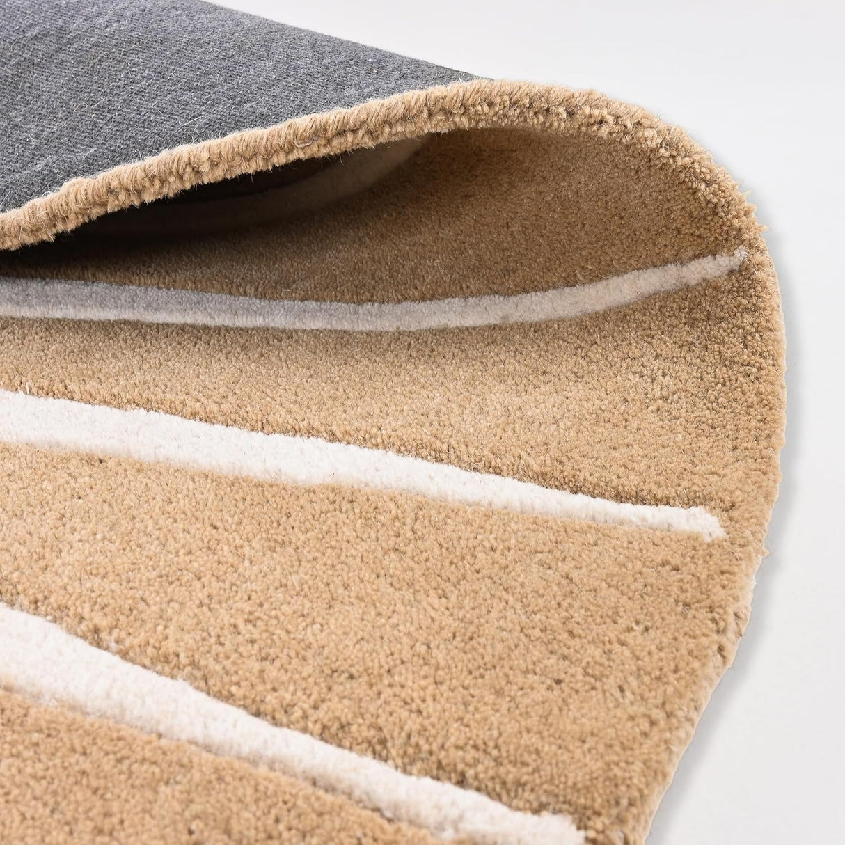Modern Round Area Rug – Hand-Tufted with 100% New Zealand Wool
