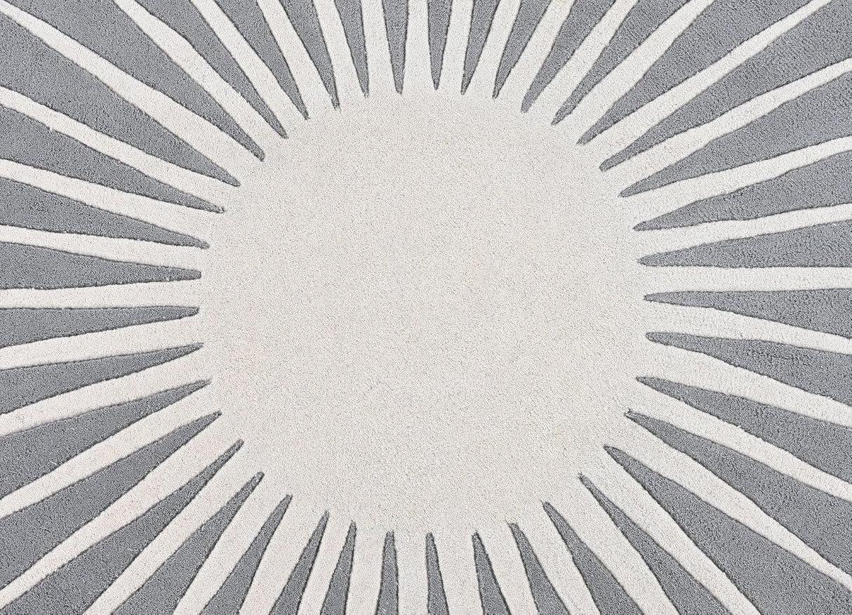 Modern Round Area Rug – Hand-Tufted with 100% New Zealand Wool