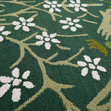 Handmade Floral Area Rug | Vibrant Flower Design