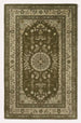 Traditional Hand-Tufted Wool Area Rug, Floral Medallion Design