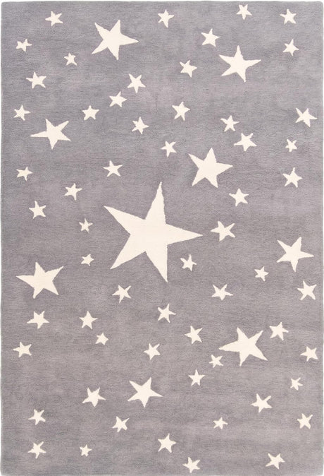 Hand-Tufted Star Wool Rug for Kids | Soft, Thick & Durable Starry Night Design