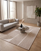 Gold, Ink & Olive Modern Hand-Tufted Wool Area Rug