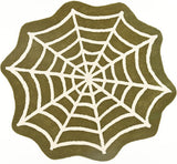 Handcrafted Spider Web Wool Rug
