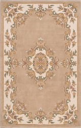 Handmade Traditional Wool Rug | Floral Medallion Border Design