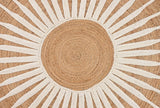 Round Jute Rug – Handwoven Natural Fiber Accent Rug