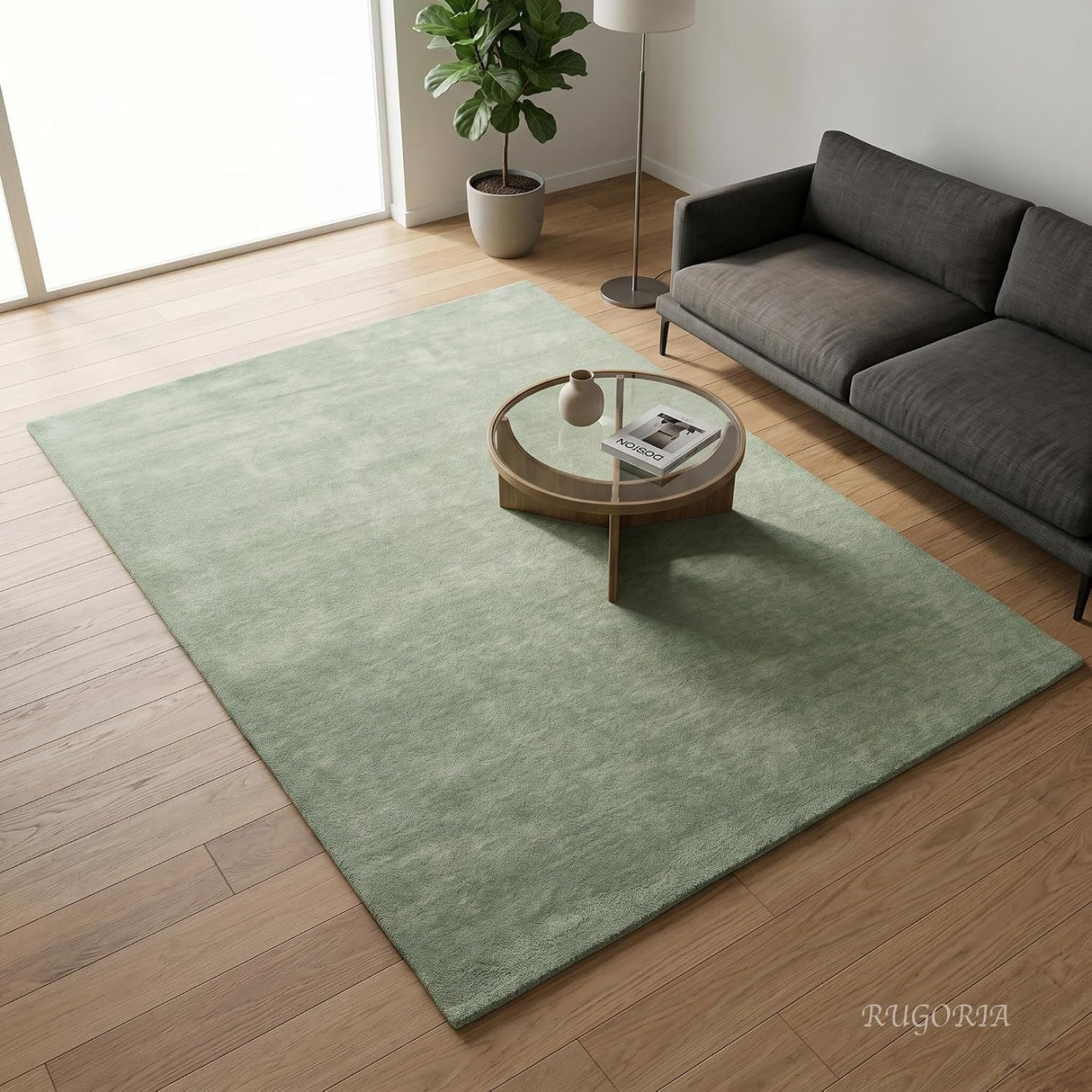 Hand-Tufted Wool Rug – 100% Natural Wool, Thick, Soft & Durable