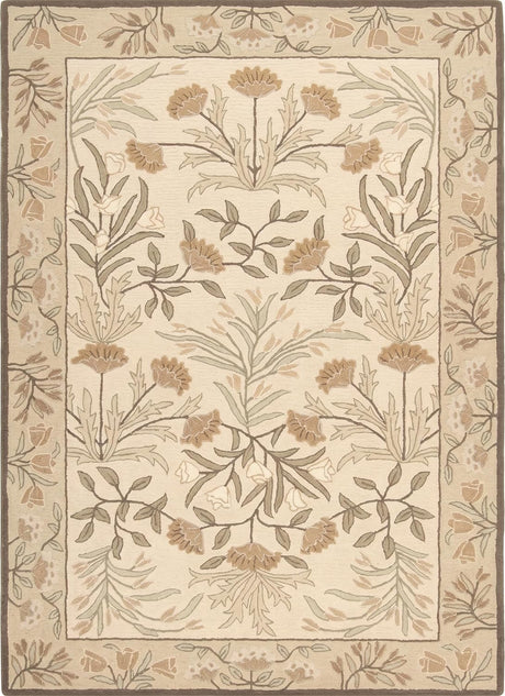 Hand-Tufted Adeline Wool Rug with Traditional Floral Tulip Design