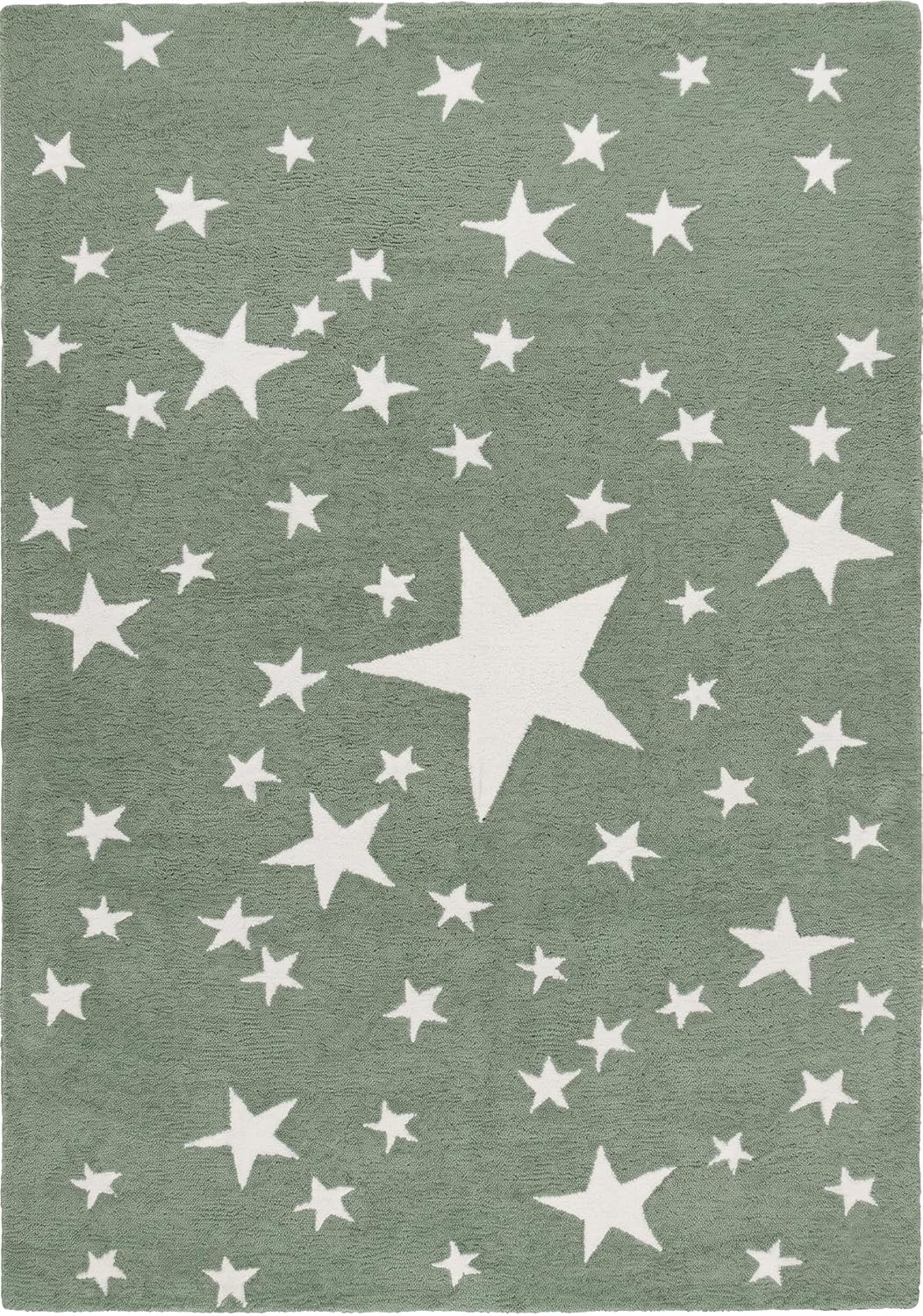 Hand-Tufted Star Wool Rug for Kids | Soft, Thick & Durable Starry Night Design