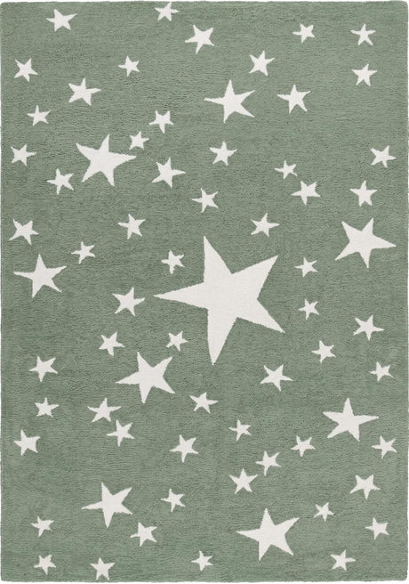 Hand-Tufted Star Wool Rug for Kids | Soft, Thick & Durable Starry Night Design
