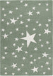 Hand-Tufted Star Wool Rug for Kids | Soft, Thick & Durable Starry Night Design
