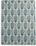 Hand-Tufted Area Rug with Blue Paisley Design