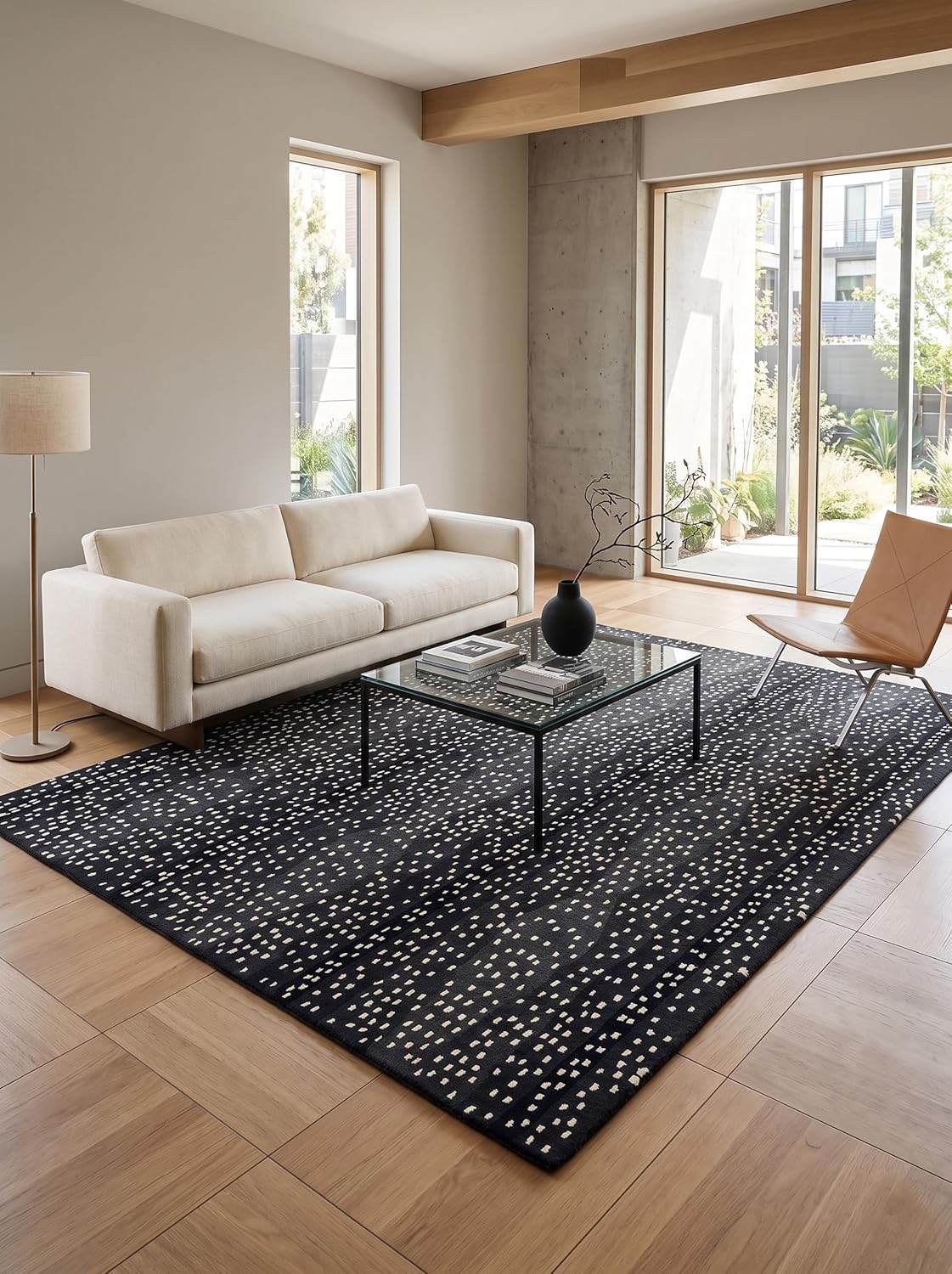 Antelope Cheetah – Contemporary Handmade 100% Wool Area Rug