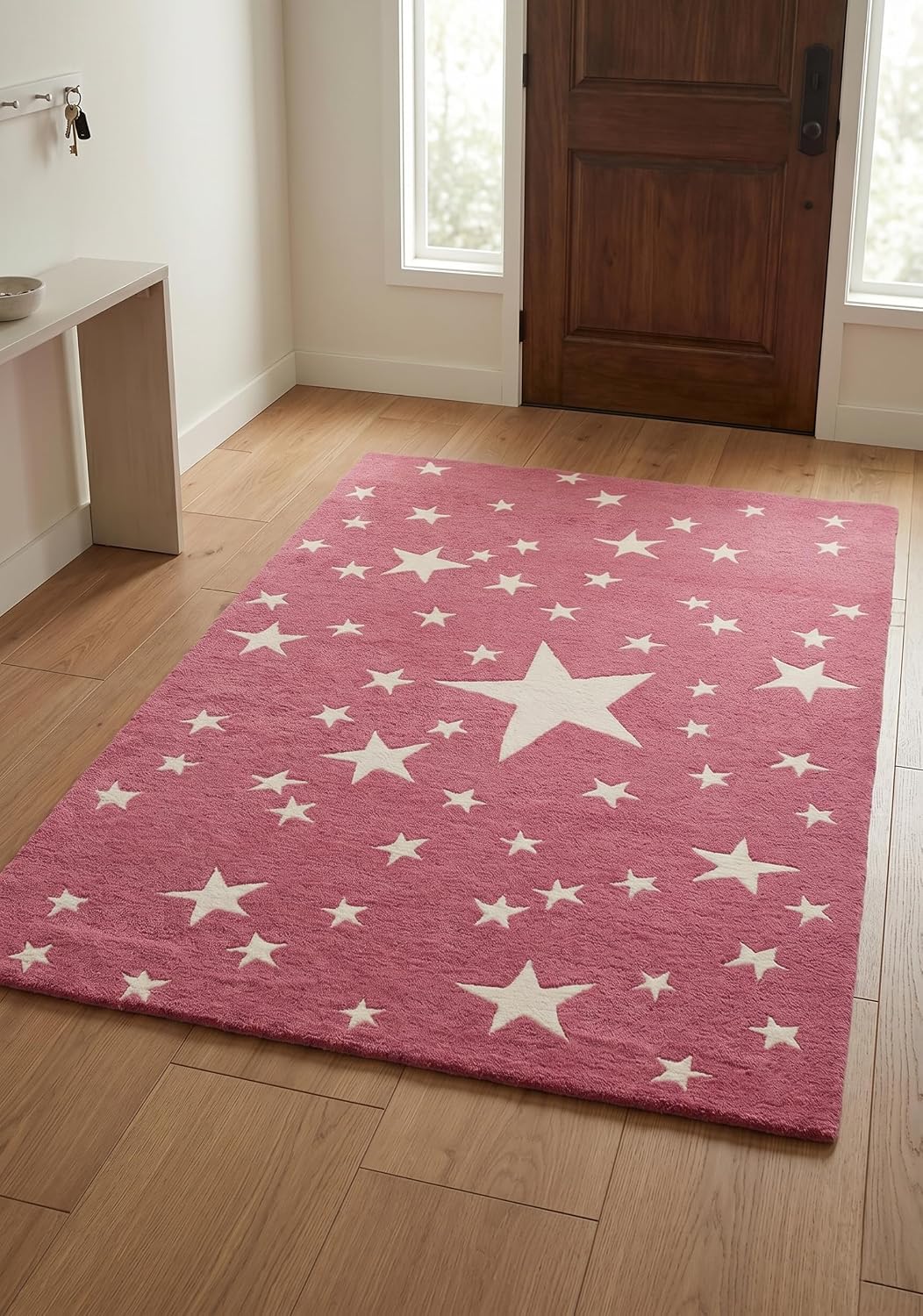 Hand-Tufted Star Wool Rug for Kids | Soft, Thick & Durable Starry Night Design