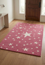 Hand-Tufted Star Wool Rug for Kids | Soft, Thick & Durable Starry Night Design