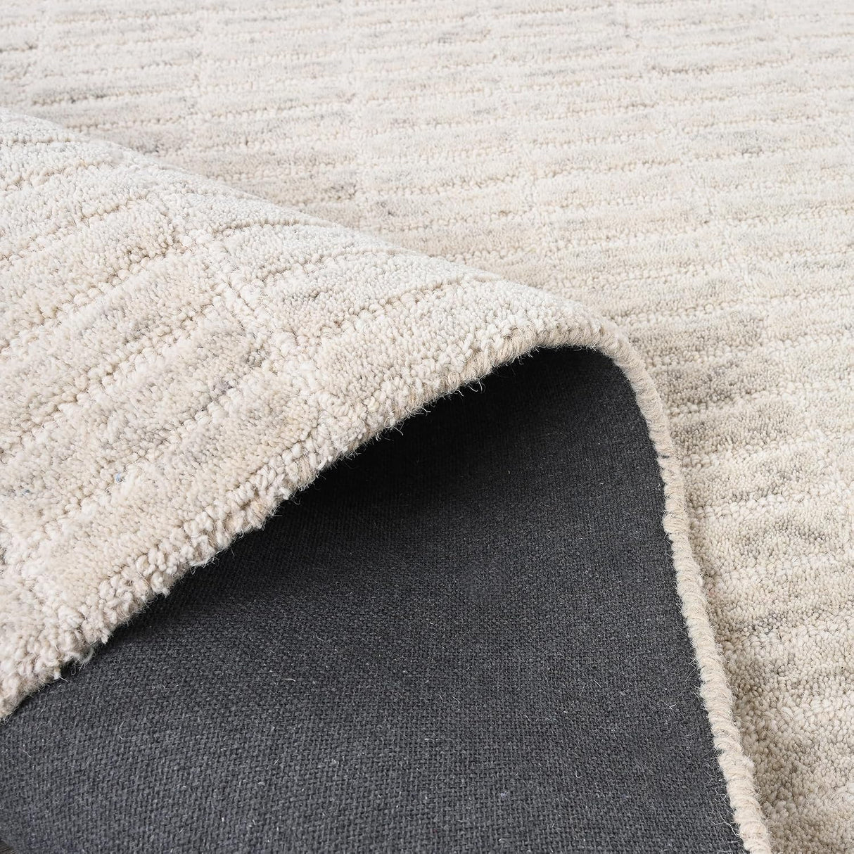 Hand-Tufted 100% Wool Rug – Unique Modern Geometric Grid Pattern