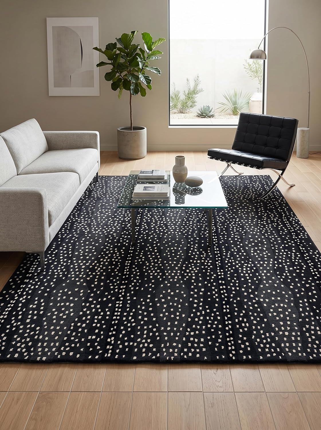 Antelope Cheetah – Contemporary Handmade 100% Wool Area Rug