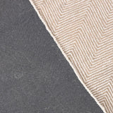 Modern Herringbone Chevron Collection Handmade Wool Rug