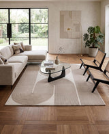 Gold, Ink & Olive Modern Hand-Tufted Wool Area Rug