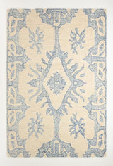 Abstract & Herringbone Collection Handmade Wool Area Rug - Durable for High Traffic Rug
