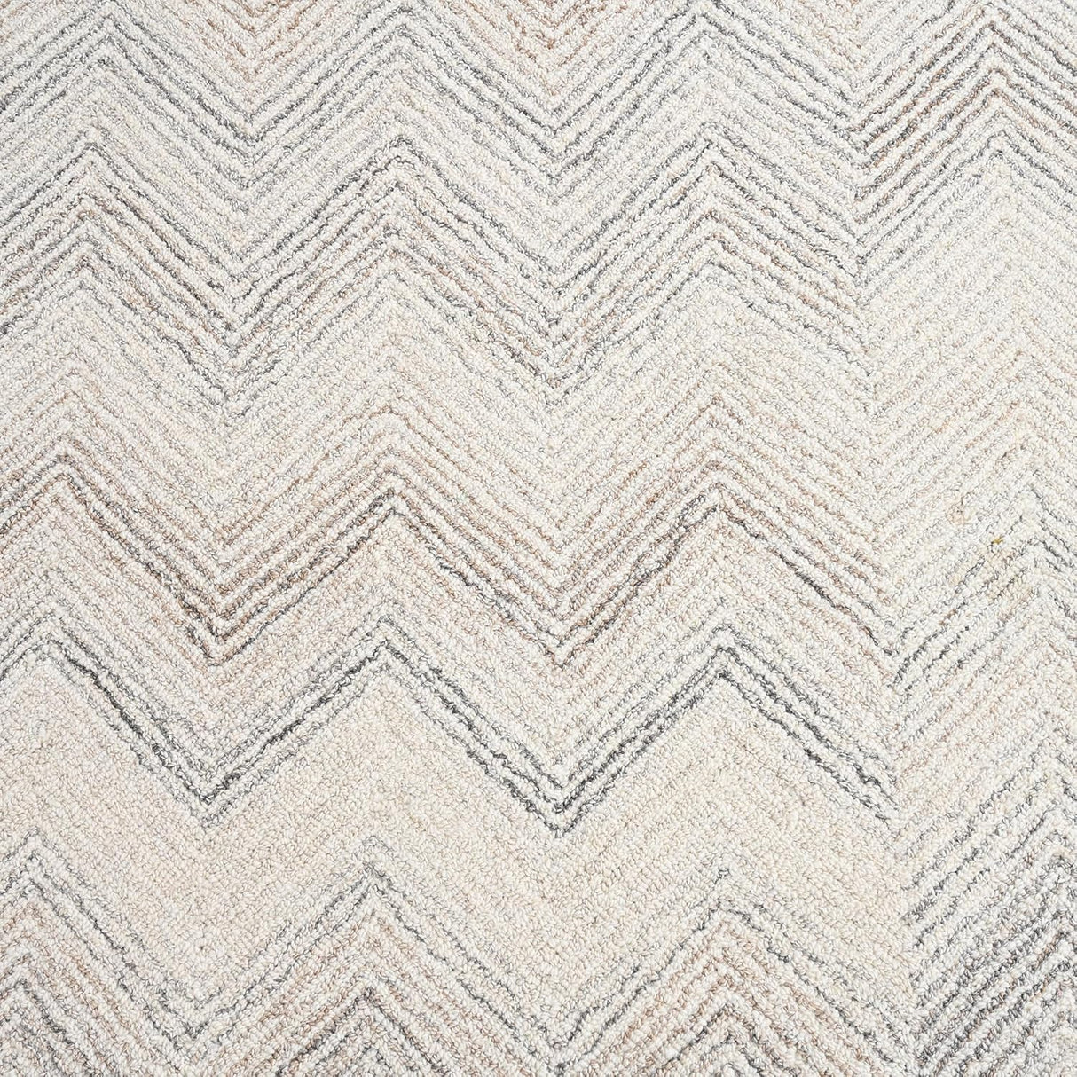 Modern Herringbone Chevron Collection Handmade Wool Rug