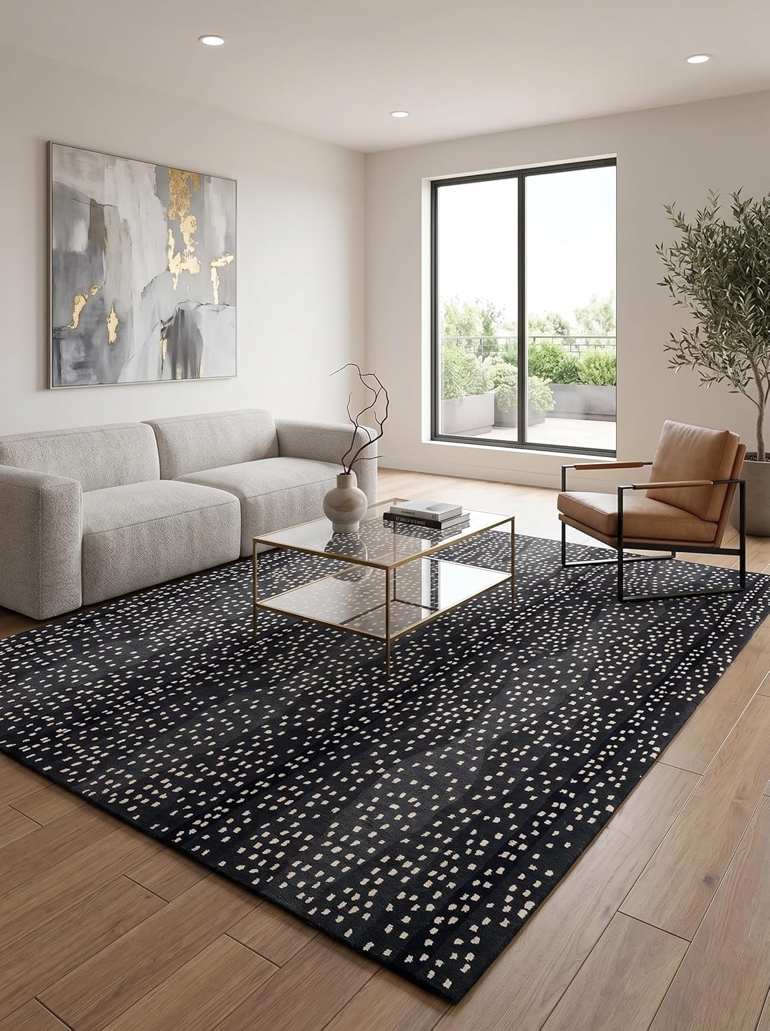 Antelope Cheetah – Contemporary Handmade 100% Wool Area Rug