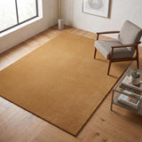 Solid Hand Tufted Wool Area Rug, Soft Plush Carpet