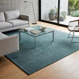 Solid Hand Tufted Wool Area Rug, Soft Plush Carpet