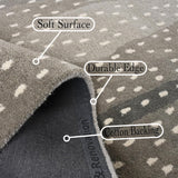 Antelope Cheetah Blue – Contemporary Handmade 100% Wool Area Rug